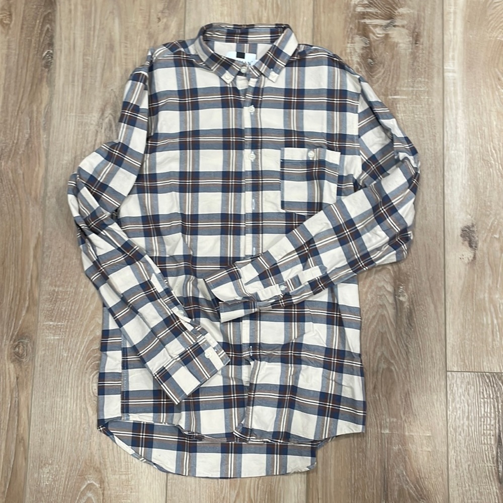 Topman Men’s Plaid Button Down, Size S